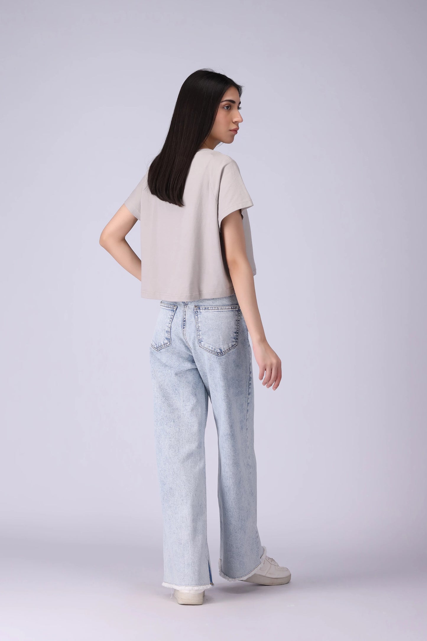 High Rise Wide Leg Fit Jeans - Cougar Clothing