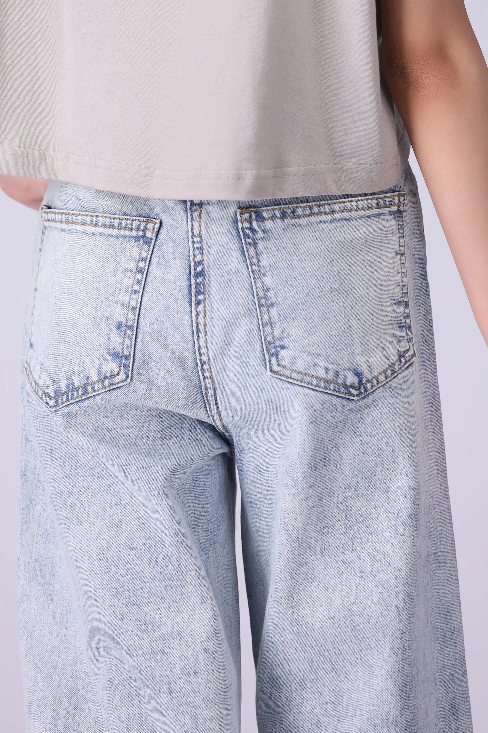 High Rise Wide Leg Fit Jeans - Cougar Clothing
