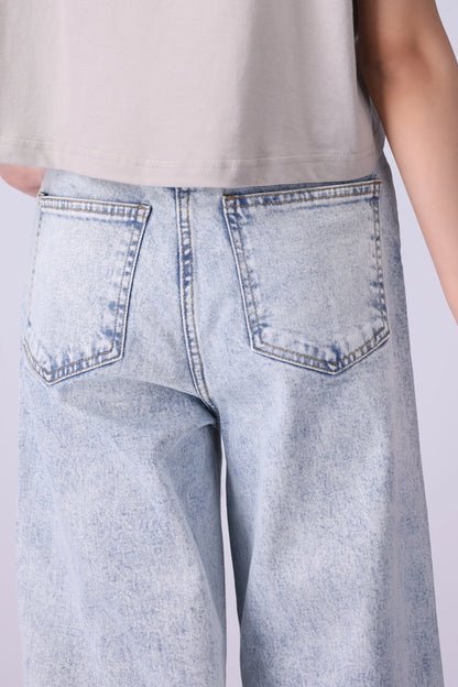 High Rise Wide Leg Fit Jeans - Cougar Clothing