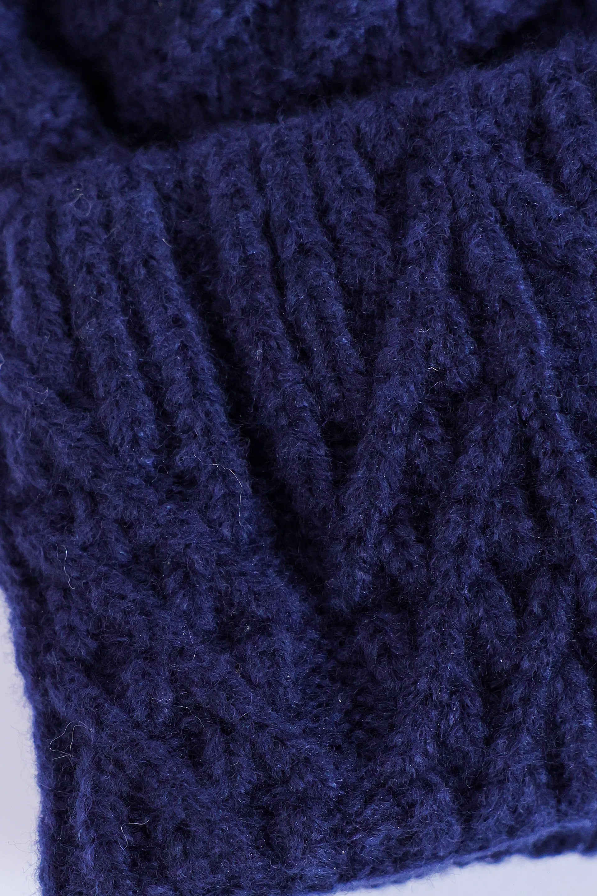 Textured Knit Pom-Pom Beanie - Cougar Clothing