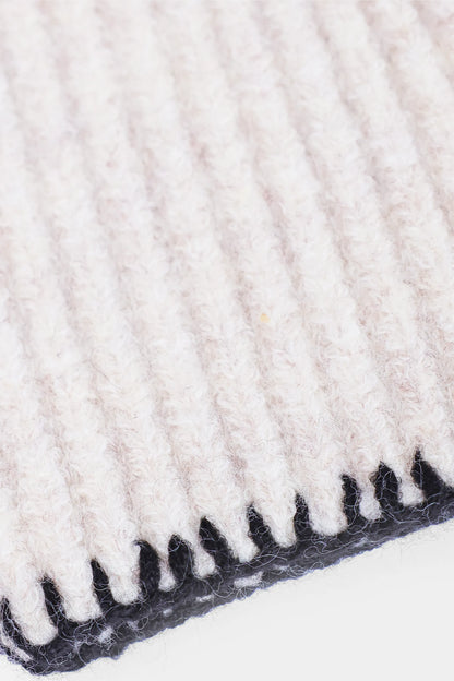 Contrast Stitch Knit Beanie - Cougar Clothing