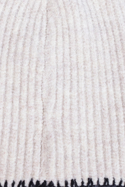 Contrast Stitch Knit Beanie - Cougar Clothing