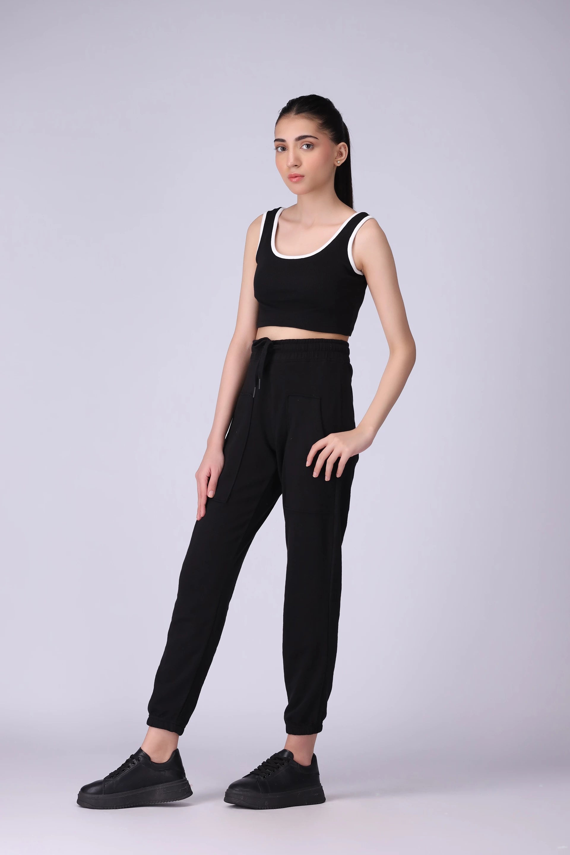 Cropped Ribbed Vest - Cougar Clothing