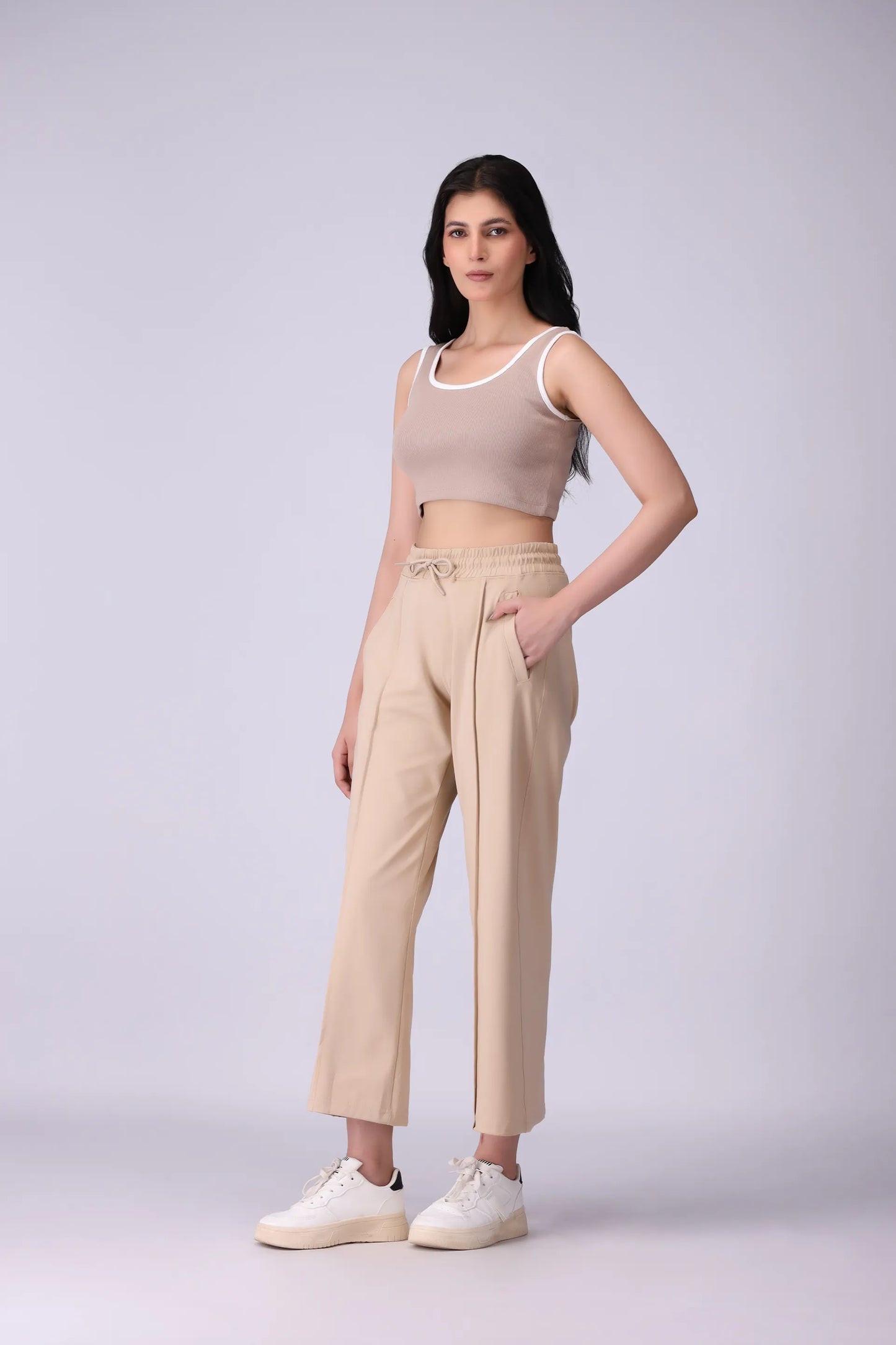 Cropped Ribbed Vest - Cougar Clothing