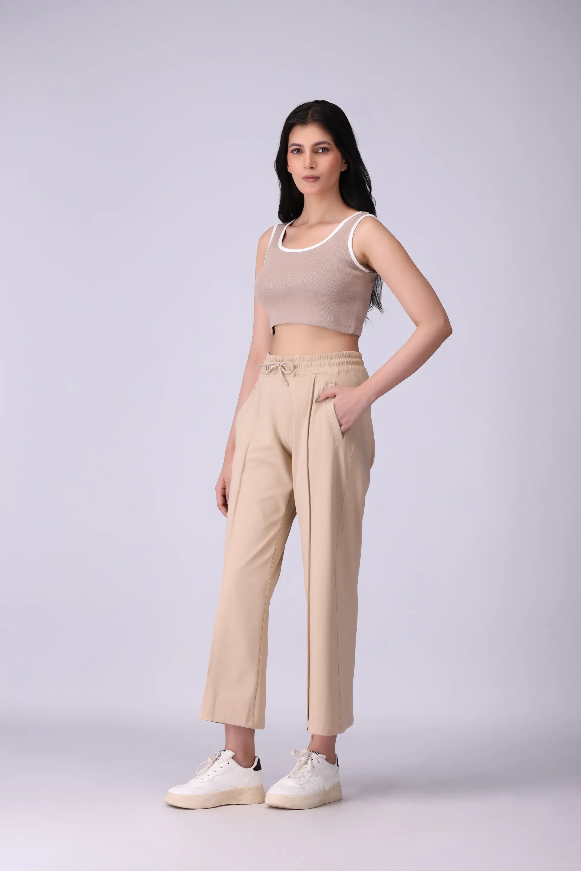 Cropped Ribbed Vest - Cougar Clothing
