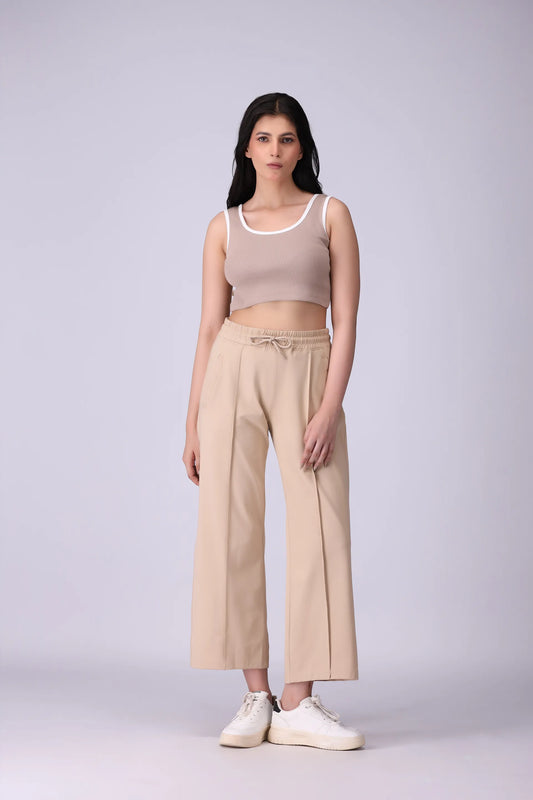 Cropped Ribbed Vest - Cougar Clothing