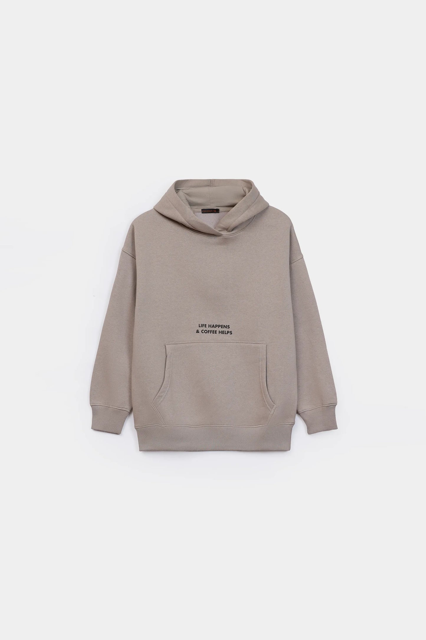 Slogan Printed Hoodie - Cougar Clothing