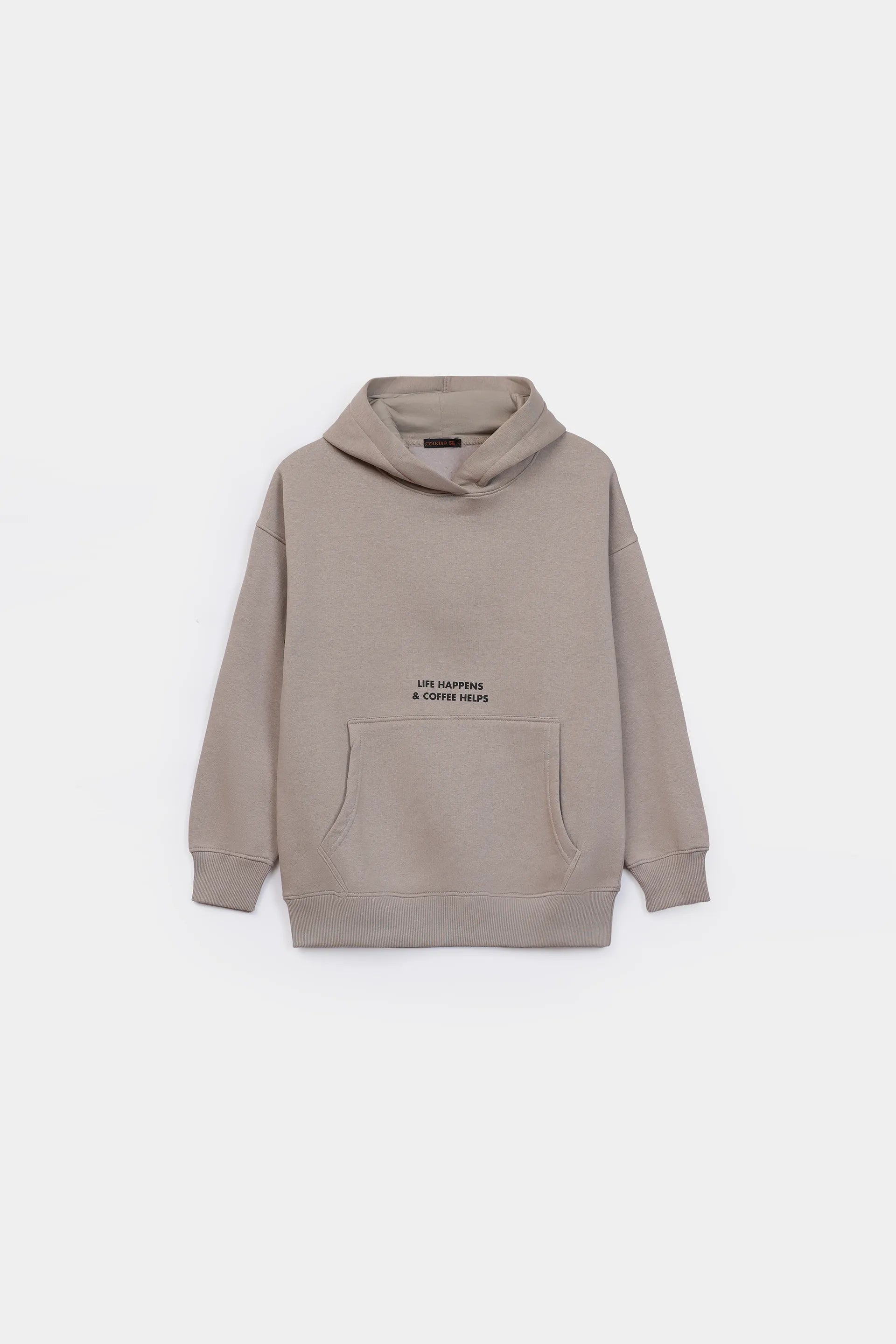 Slogan Printed Hoodie - Cougar Clothing