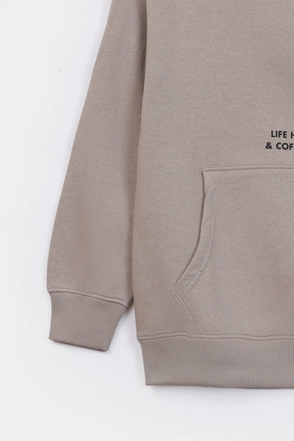 Slogan Printed Hoodie - Cougar Clothing