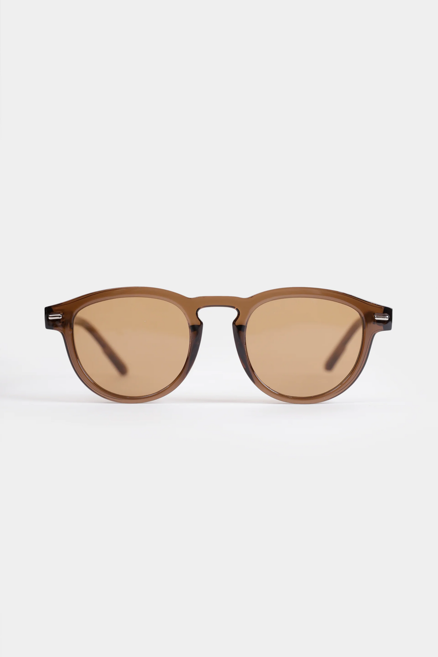 Round Amber Tinted Sunglasses - Cougar Clothing