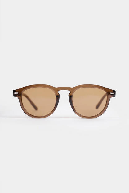 Round Amber Tinted Sunglasses - Cougar Clothing