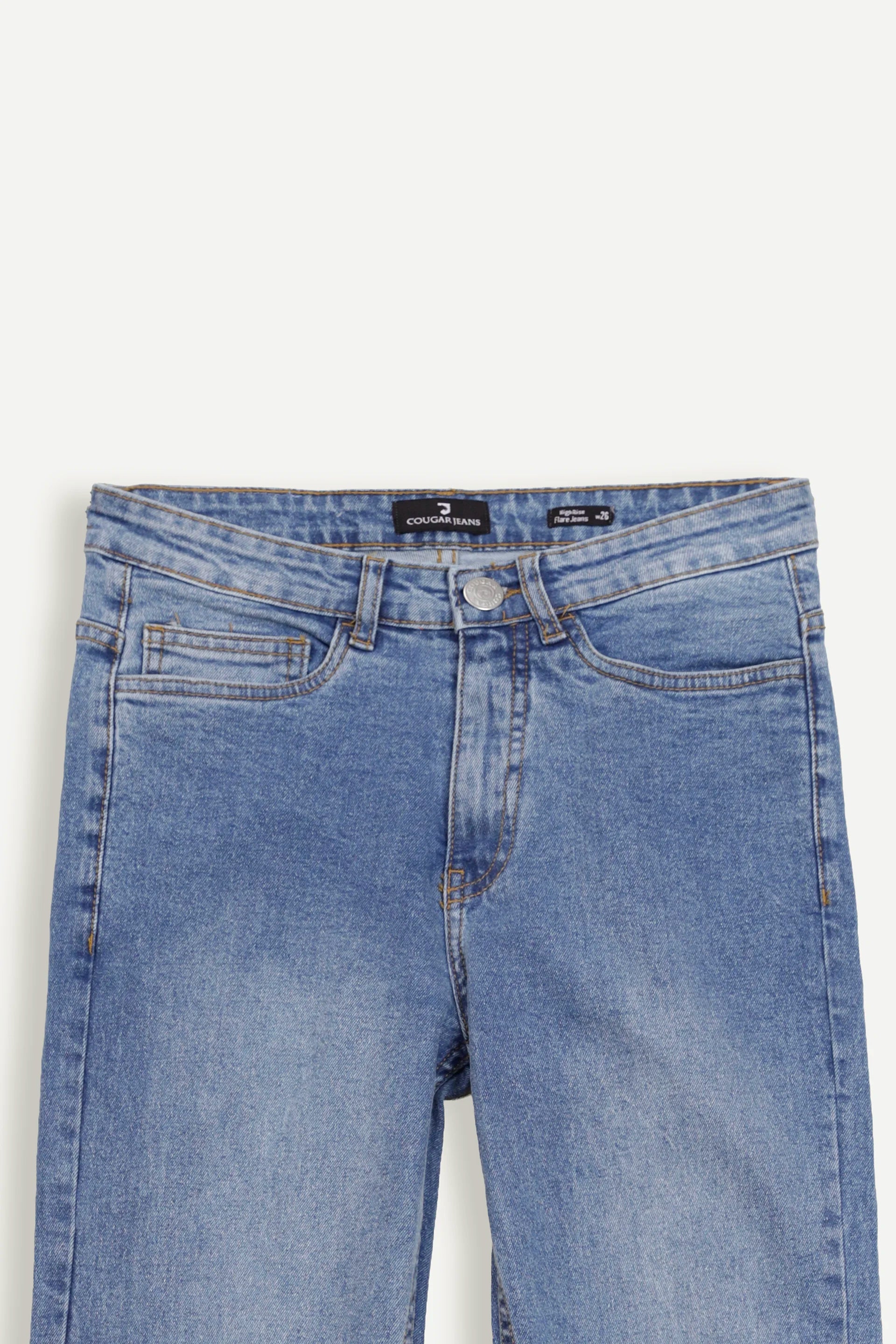 High Rise Flare Jeans - Cougar Clothing