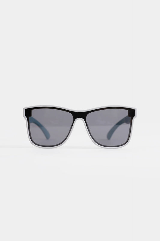 Oversized Sunglasses With Contrast Temple - Cougar Clothing