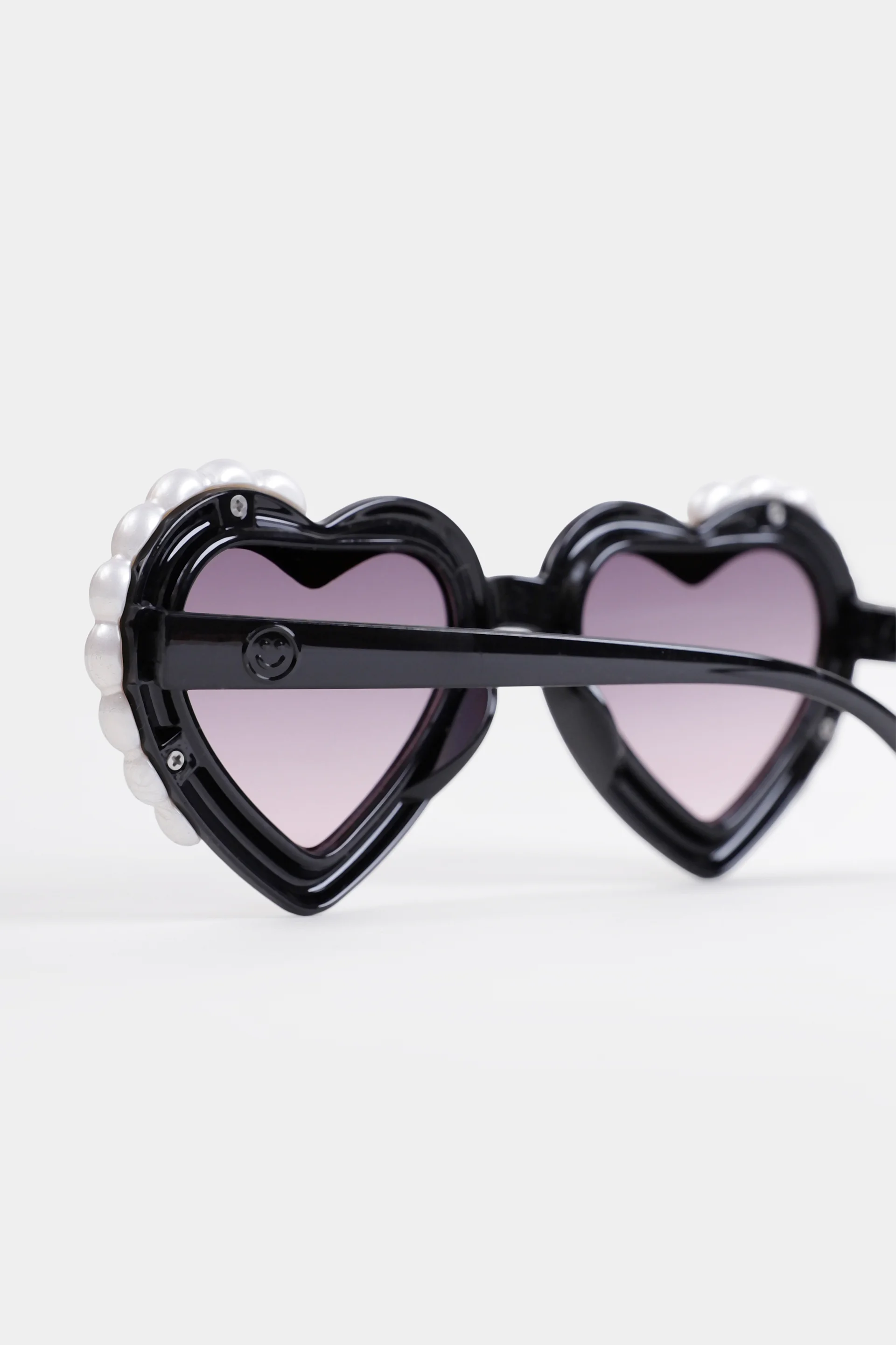 Pearly Embellished Heart-Frame Sunglasses - Cougar Clothing
