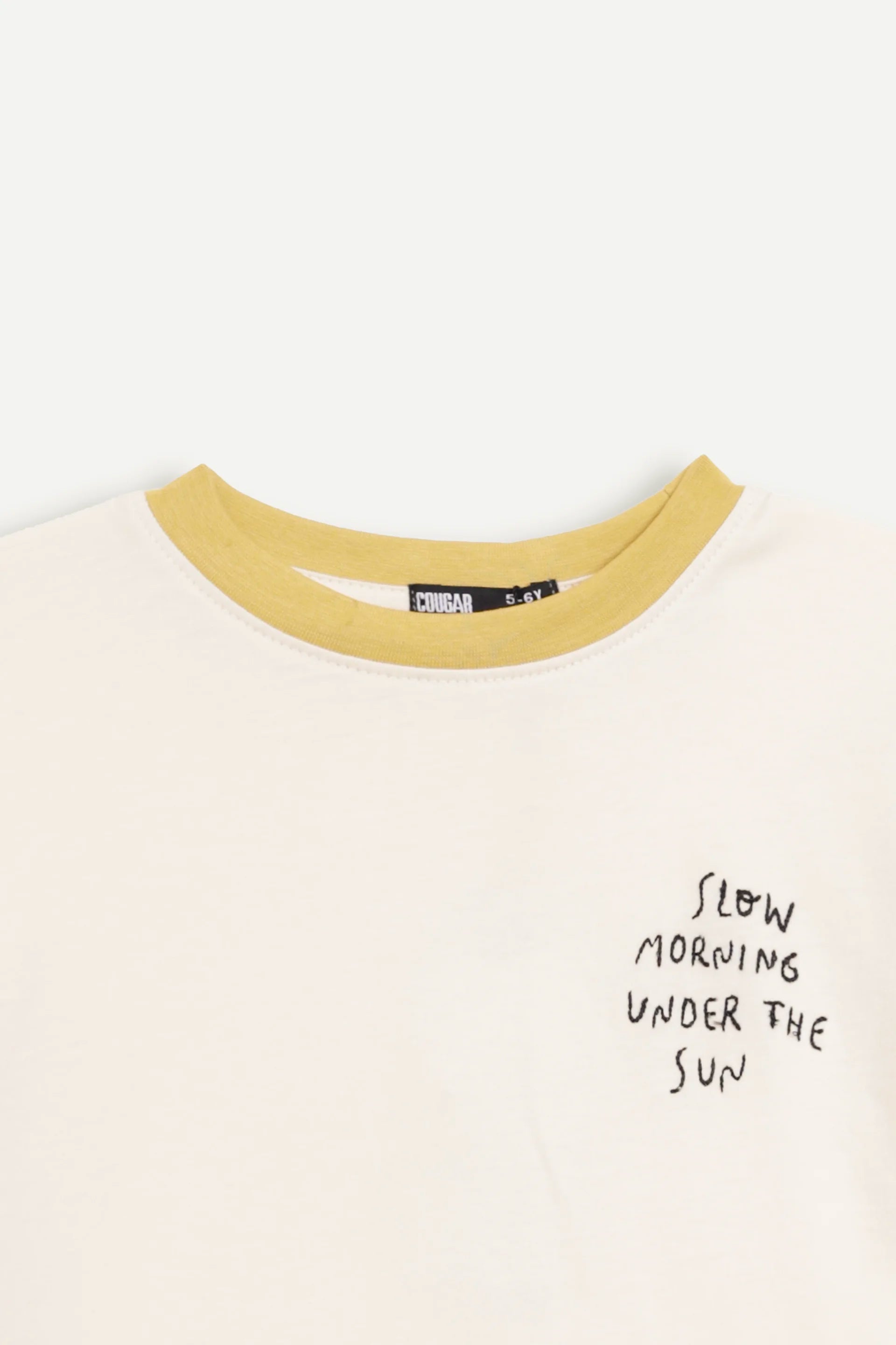 Embroidered Color Block Tee - Cougar Clothing