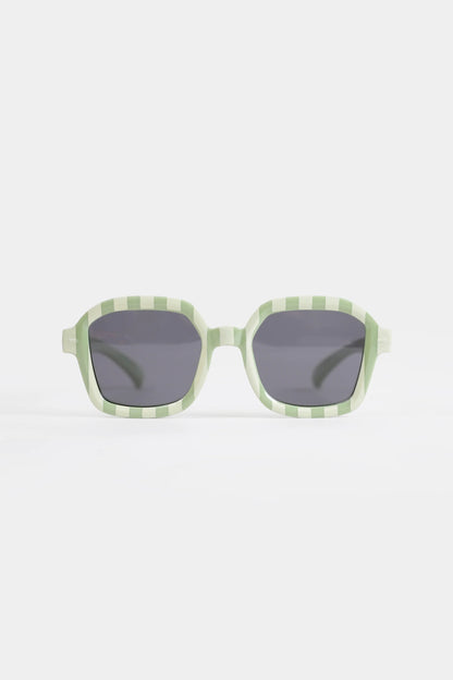 Striped Frame Sunglasses - Cougar Clothing