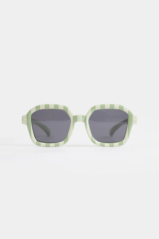 Striped Frame Sunglasses - Cougar Clothing