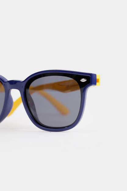 Square Sunglasses With Contrast Temples - Cougar Clothing