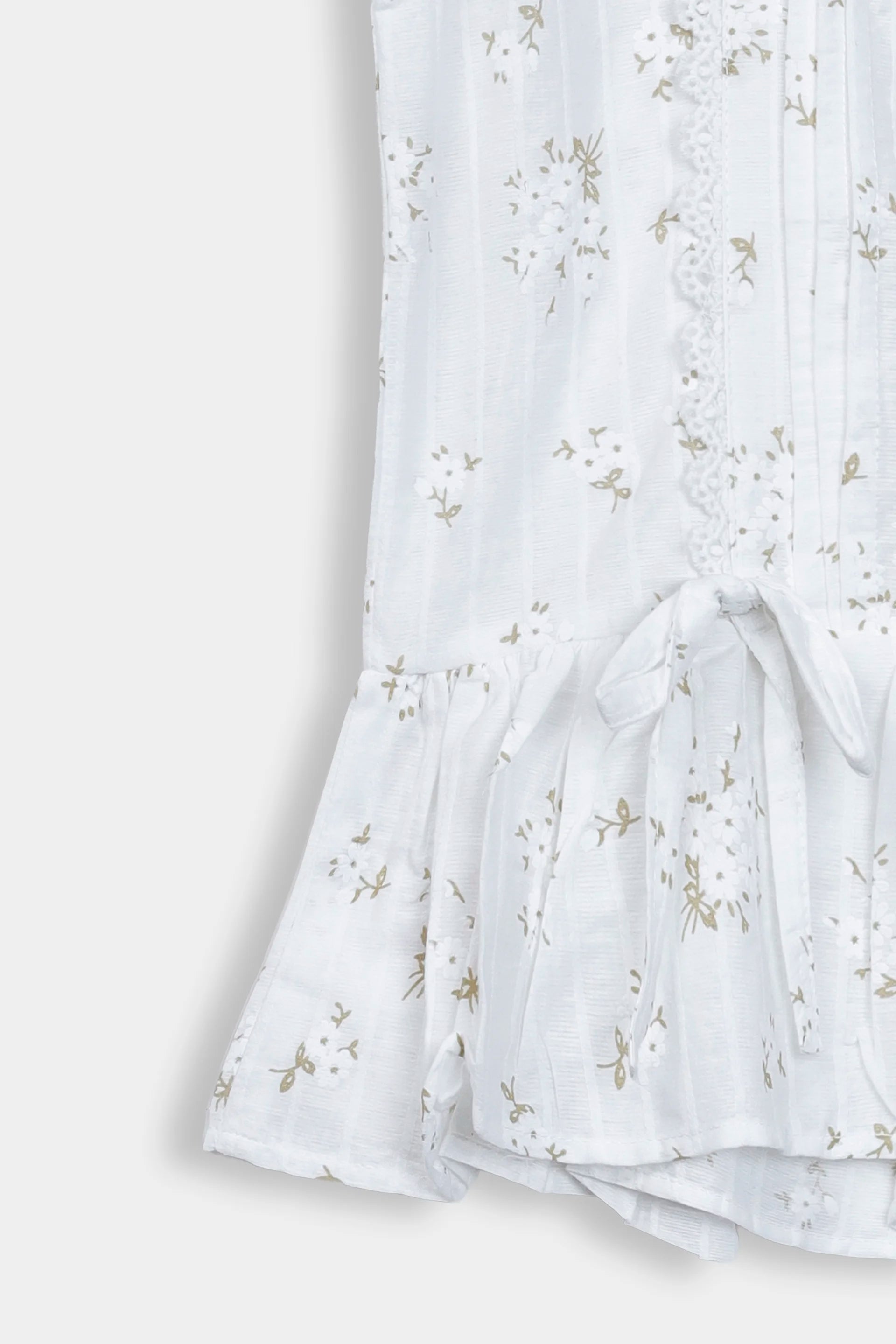 Printed Pleated Top - Cougar Clothing