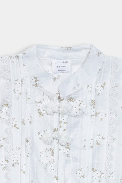 Printed Pleated Top - Cougar Clothing