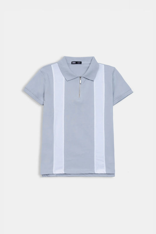 Paneled Jersey Polo - Cougar Clothing