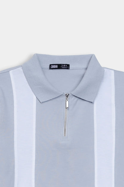Paneled Jersey Polo - Cougar Clothing
