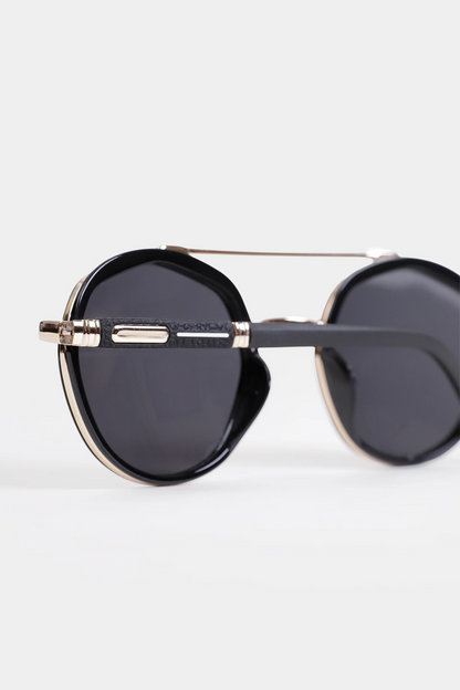 Double Bridge Metal-Frame Sunglasses - Cougar Clothing