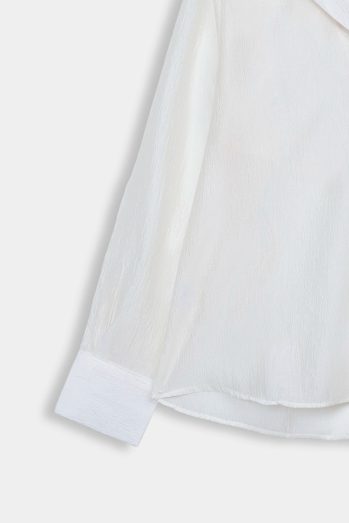 Sheer Shirt With Embroidered Pocket - Cougar Clothing