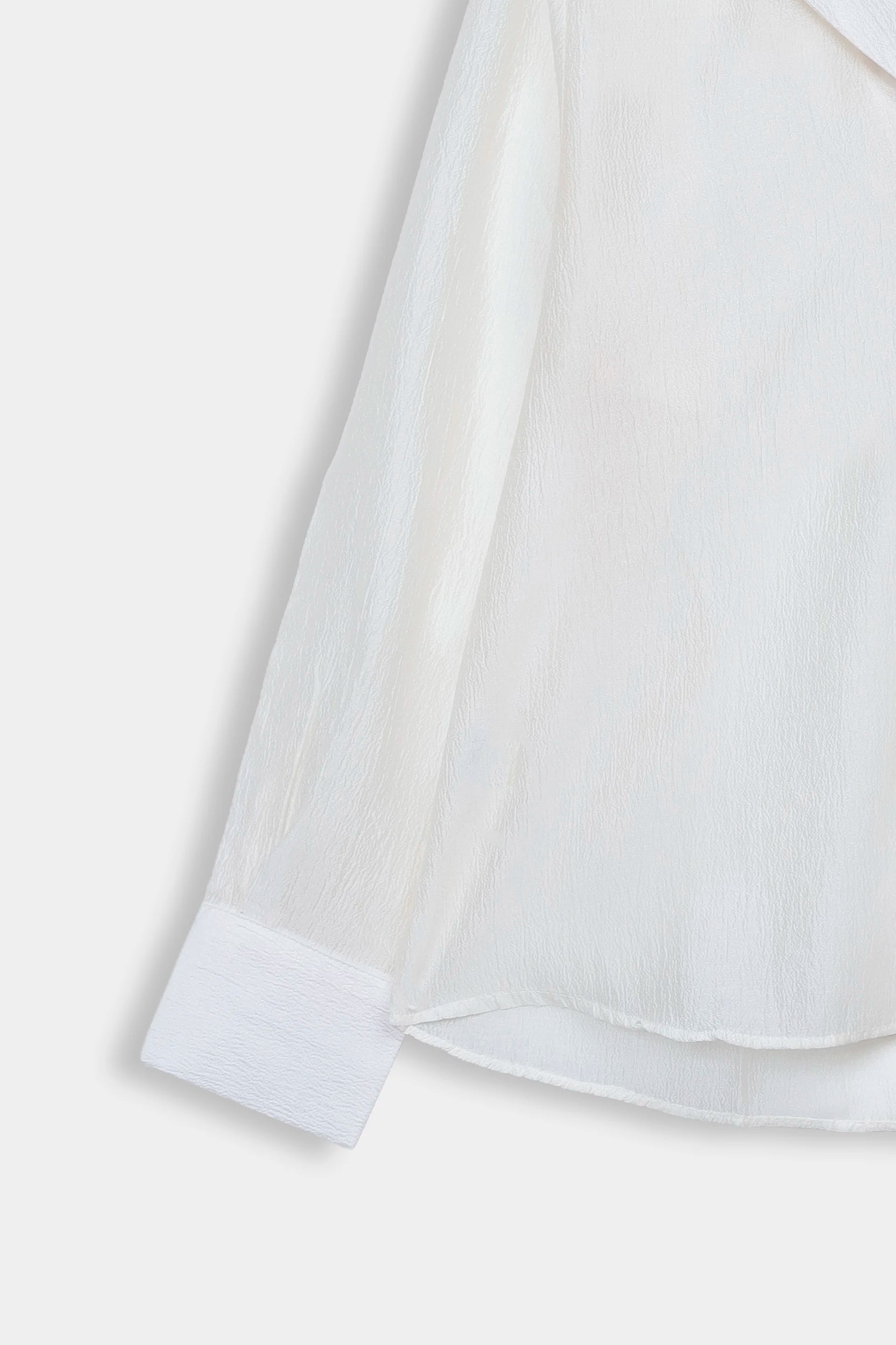 Sheer Shirt With Embroidered Pocket - Cougar Clothing