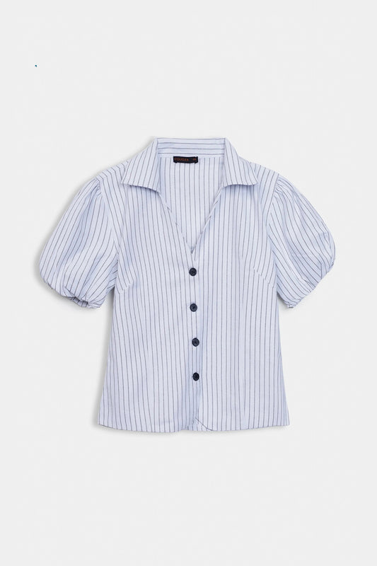 Shirt With Puff Sleeves - Cougar Clothing