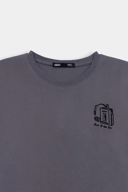 Embroidered Retro T-Shirt - Cougar Clothing