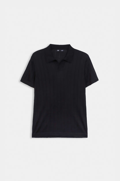 Johnny Collar Rib Knit Polo - Cougar Clothing