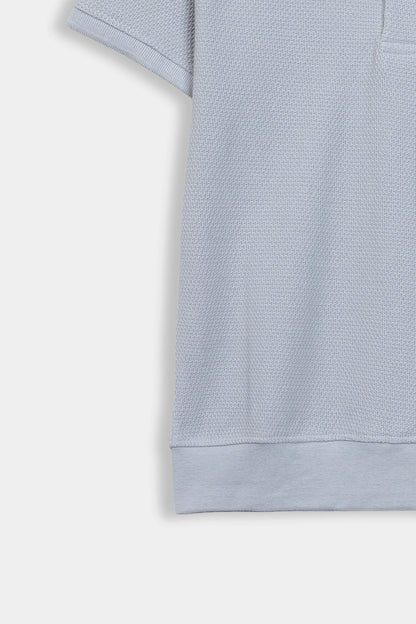Popcorn Knit Polo - Cougar Clothing