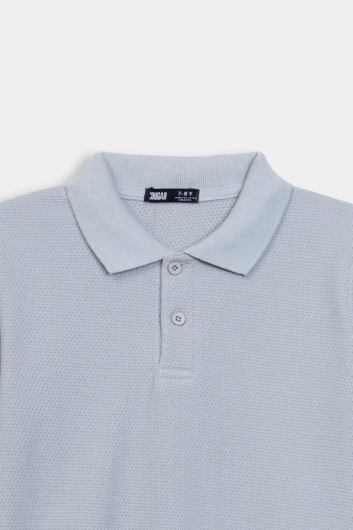 Popcorn Knit Polo - Cougar Clothing