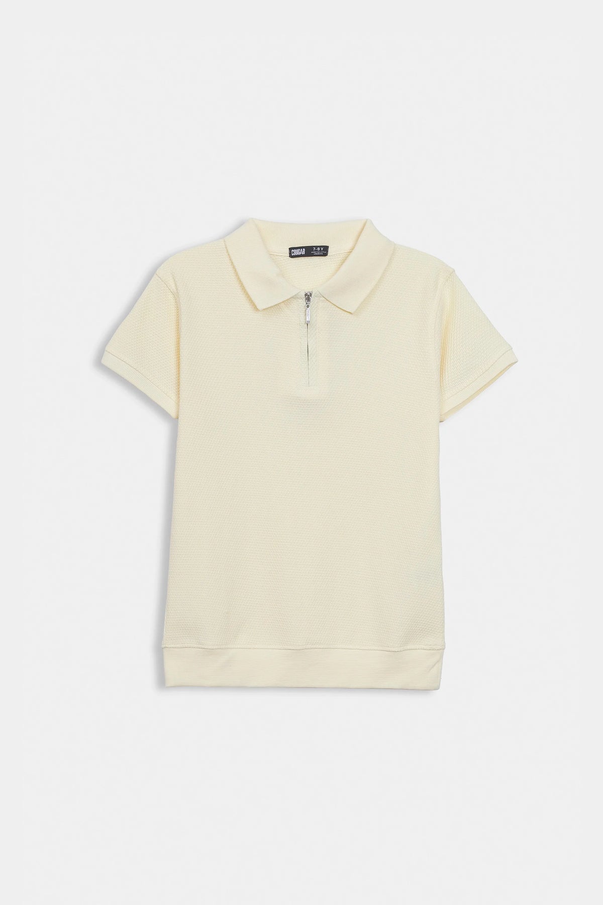 Quarter Zip Popcorn Polo - Cougar Clothing
