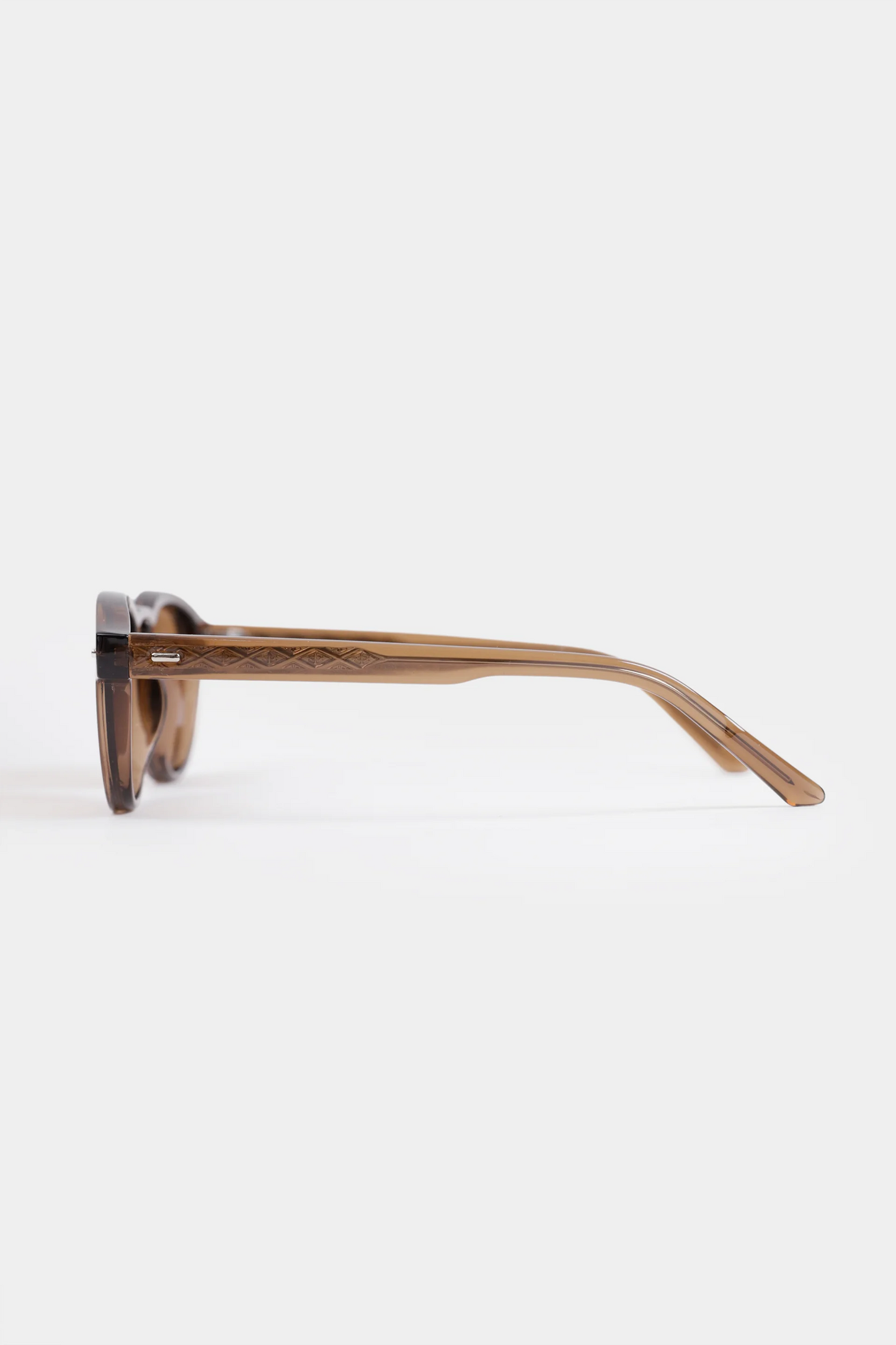 Round Amber Tinted Sunglasses - Cougar Clothing