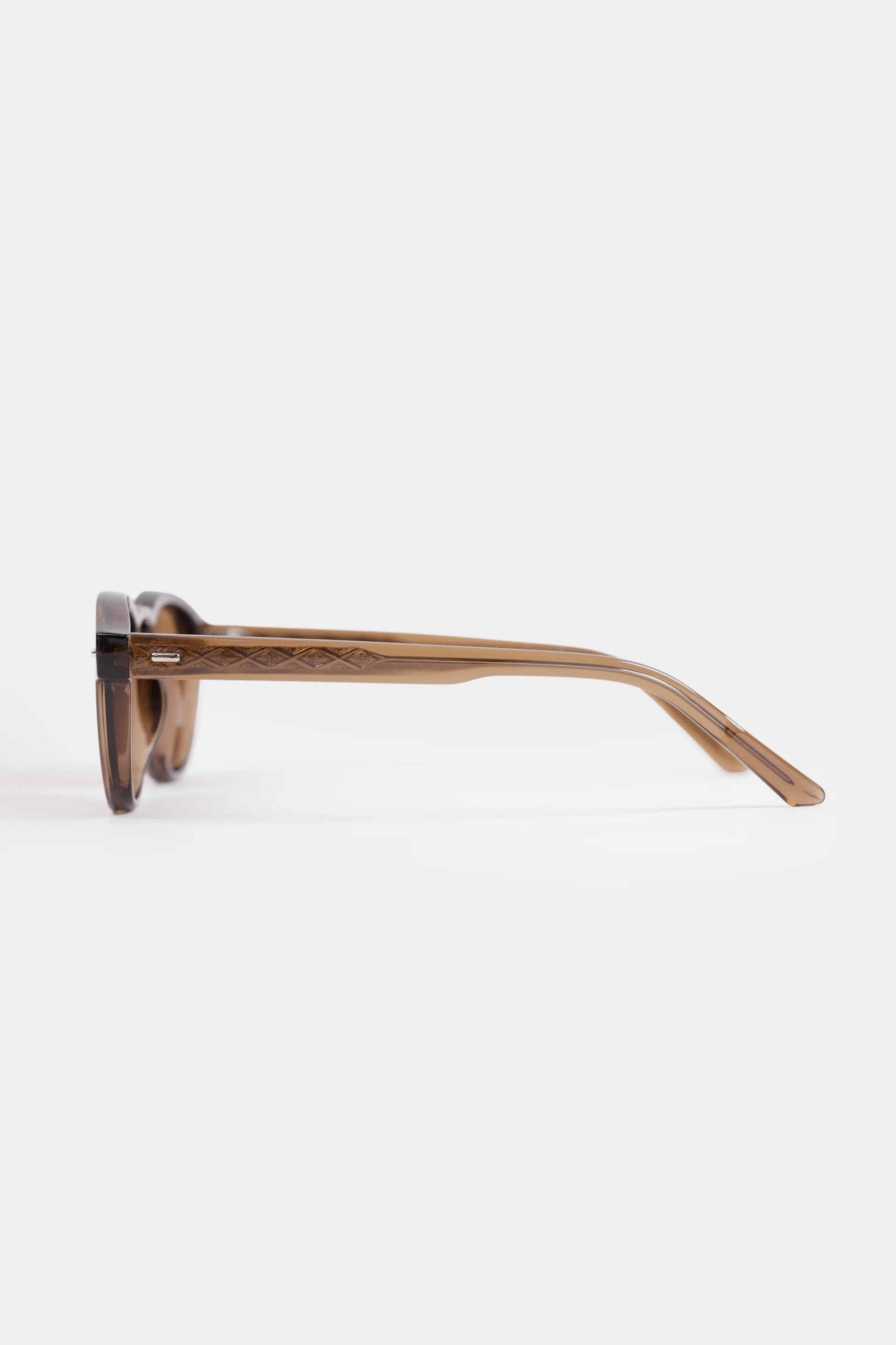 Round Amber Tinted Sunglasses - Cougar Clothing