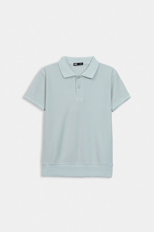 Popcorn Knit Polo - Cougar Clothing