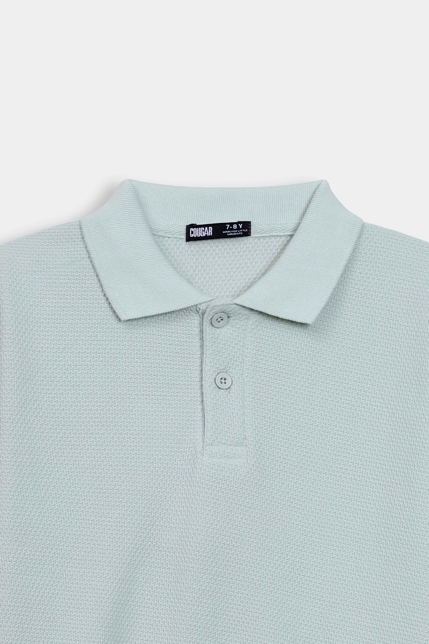 Popcorn Knit Polo - Cougar Clothing