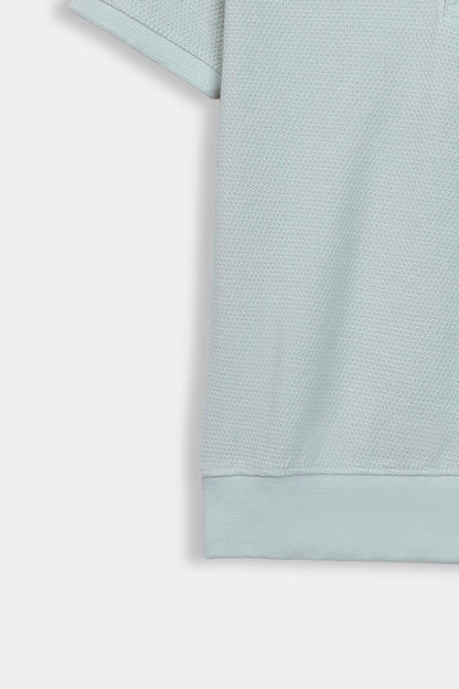 Popcorn Knit Polo - Cougar Clothing