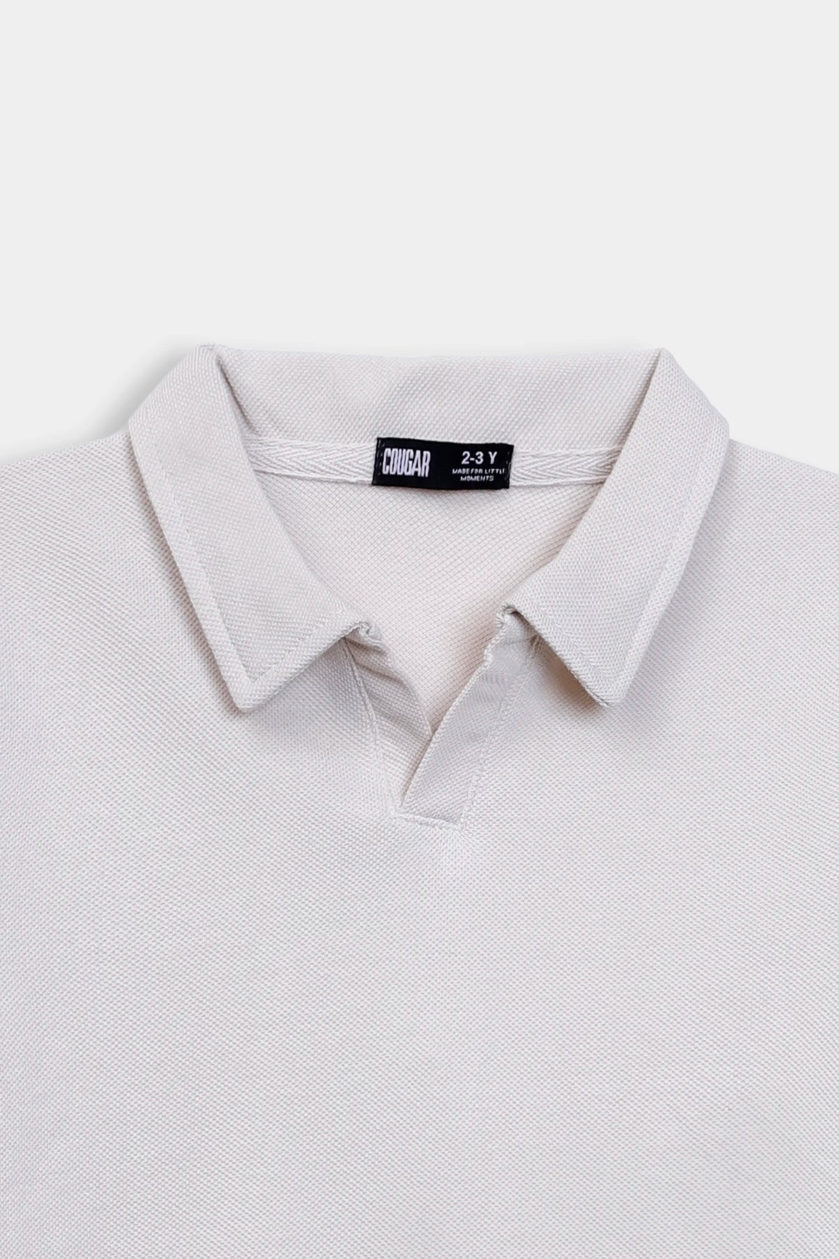 Open Collar Pique Polo - Cougar Clothing