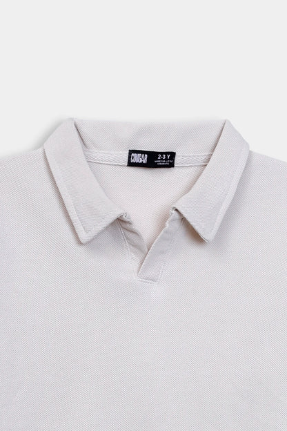 Open Collar Pique Polo - Cougar Clothing