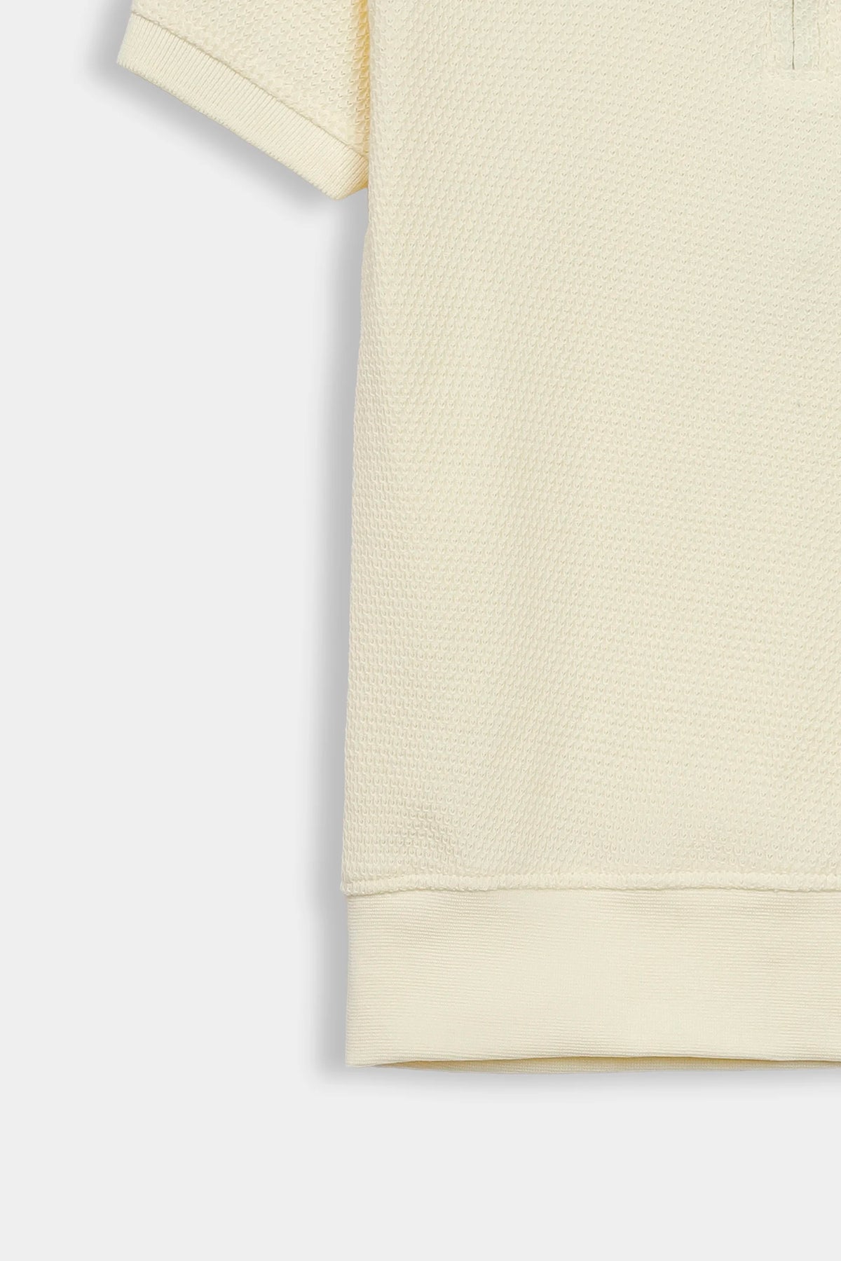 Quarter Zip Popcorn Polo - Cougar Clothing
