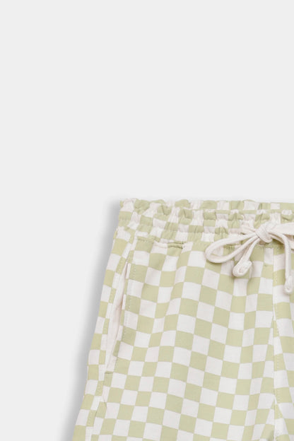 Checkered Terry Shorts - Cougar Clothing
