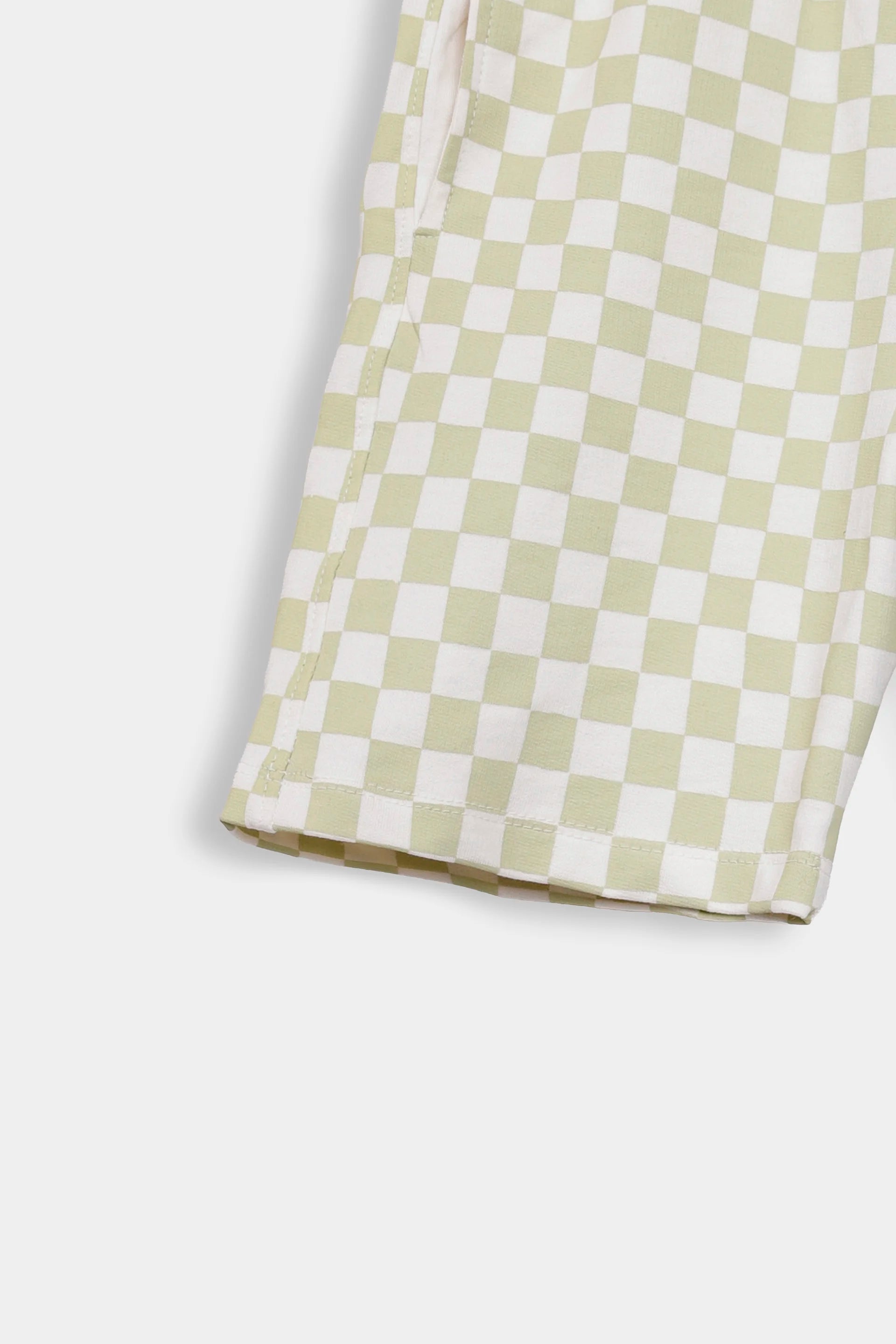 Checkered Terry Shorts - Cougar Clothing