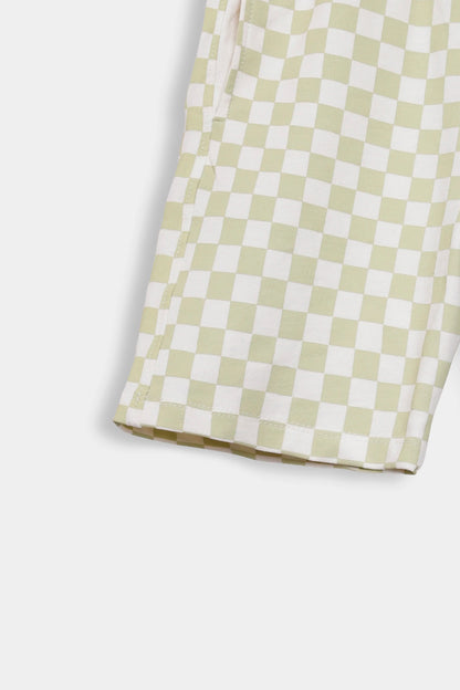 Checkered Terry Shorts - Cougar Clothing