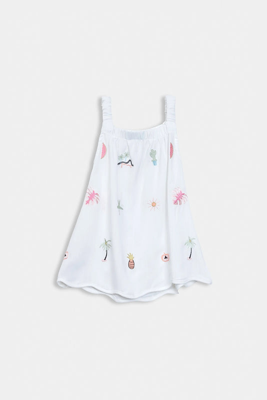 Embroidered Dress - Cougar Clothing