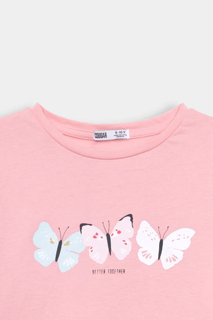 Butterfly Printed T-Shirt Jersey - Cougar Clothing