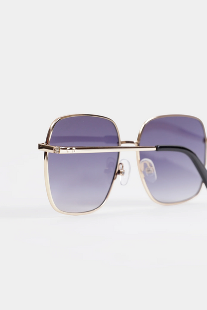 Gradient Sunglasses With Metallic Frame - Cougar Clothing