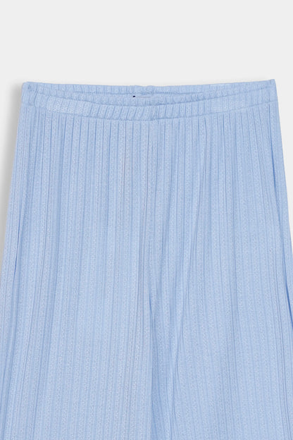 Lace Trim Knit Trousers - Cougar Clothing
